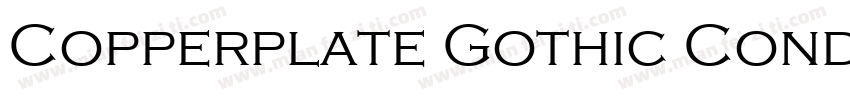 Copperplate Gothic Condensed字体转换